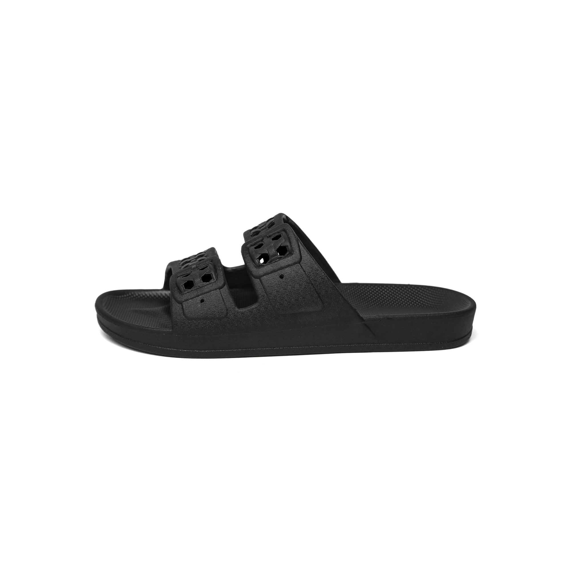 PAZ BLACK Slides – Freedom Moses