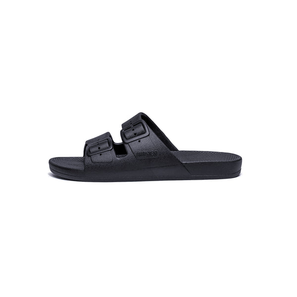 Blaire Leather Slide Sandals in Black | Dr. Martens