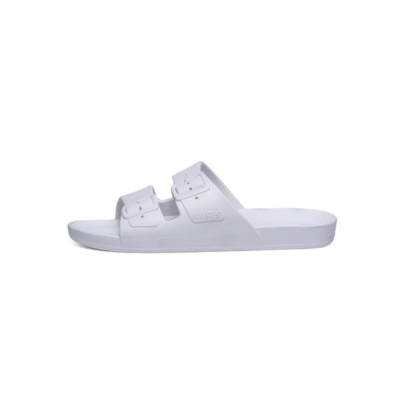 Buy shoes online - WHITE Slides - Shop at Freedom Moses